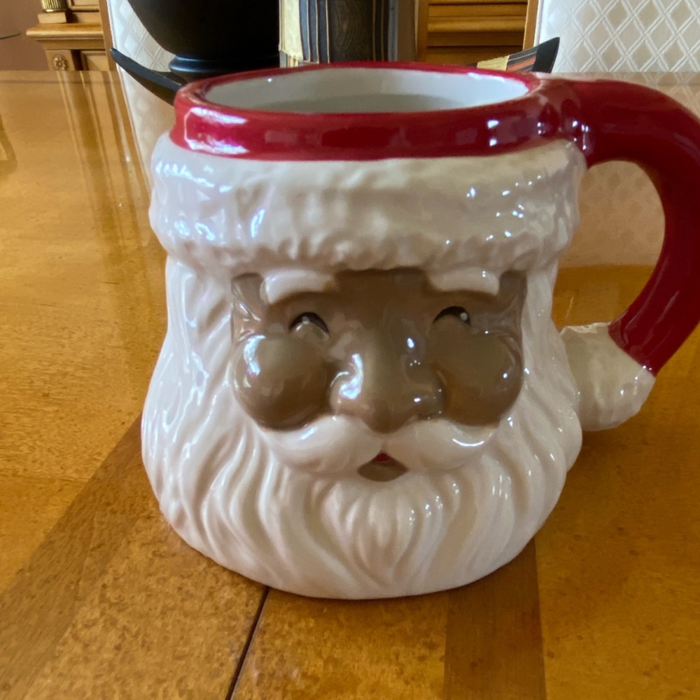 African American Santa Mug NWT